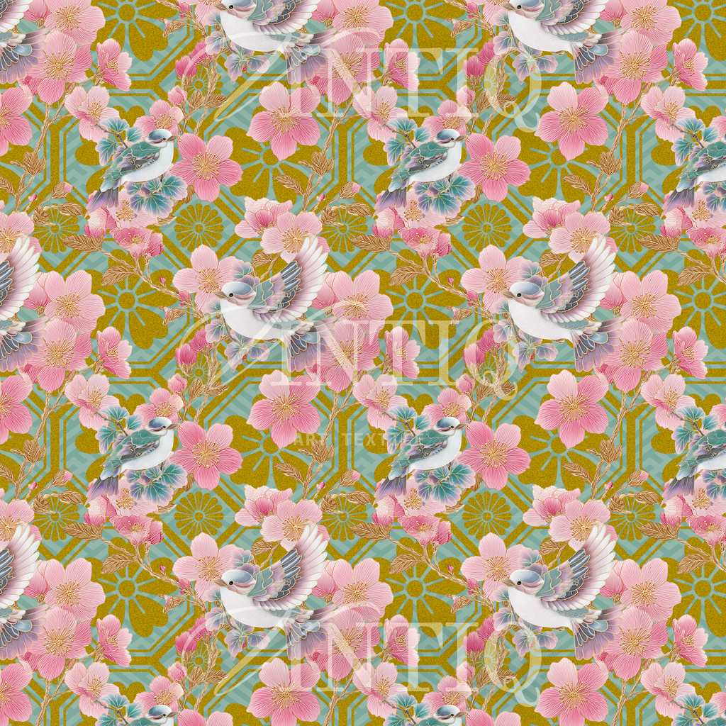 Sakura Birds – KIMONO Renaissance Collection