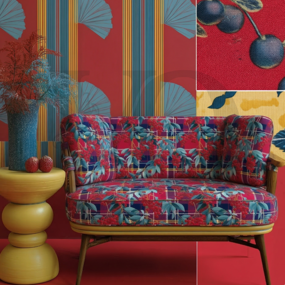 Nanten_tartan-Taisho Pop Deco Collection