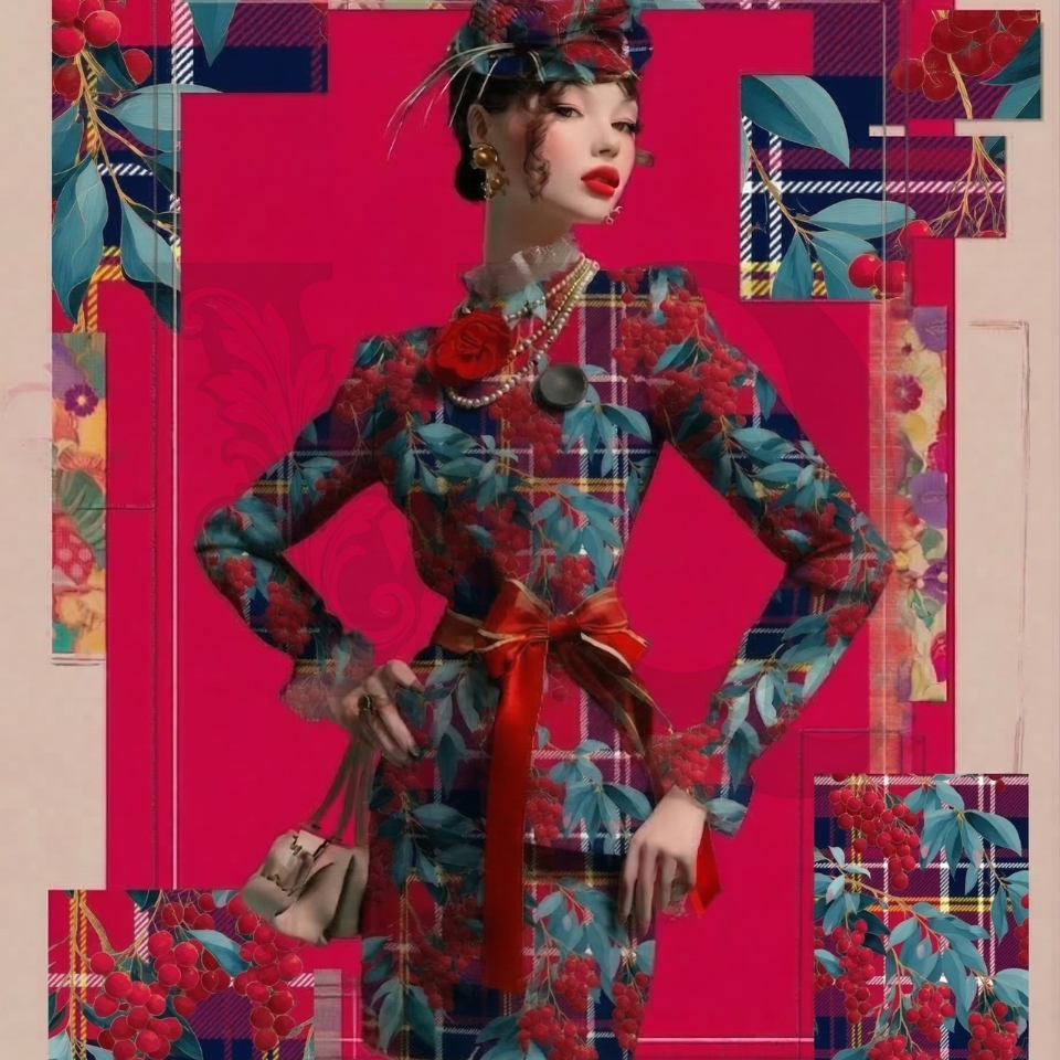 Nanten_tartan-Taisho Pop Deco Collection