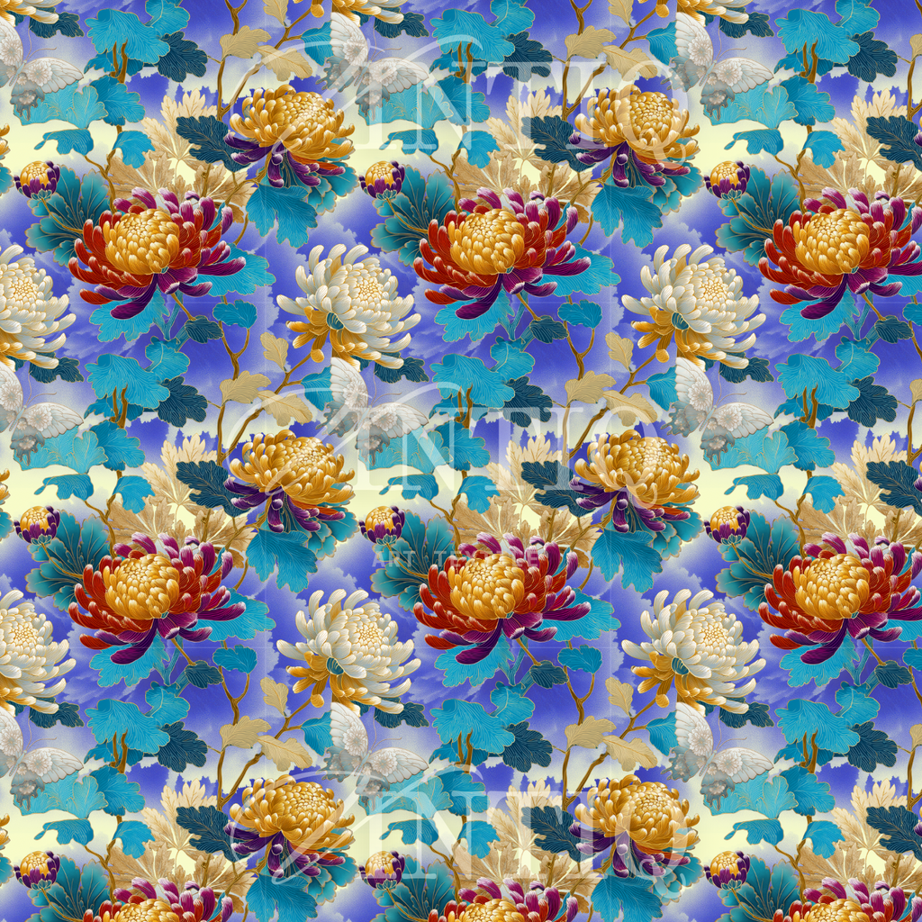 Kiku Butterfly -KIMONO Renaissance Collection